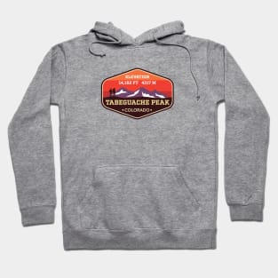 Tabeguache Peak Colorado 14ers Mountain Climbing Badge Hoodie